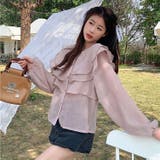 シアーブラウス 春 韓国ファッション | Sibra | 詳細画像8