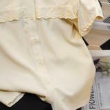 大人なシアー魅せ。レース半袖ブラウス オフィスカジュアル 春 | Sibra | 詳細画像4