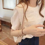 大人なシアー魅せ。レース半袖ブラウス オフィスカジュアル 春 | Sibra | 詳細画像6