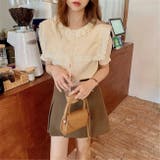 大人なシアー魅せ。レース半袖ブラウス オフィスカジュアル 春 | Sibra | 詳細画像19