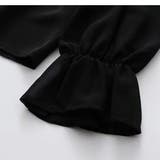 フリルスリーブVネックボウタイリボンブラウス 春 韓国ファッション | Sibra | 詳細画像10