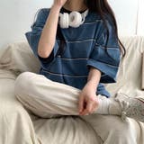 ストライプTシャツ 半袖 トップス | Sibra | 詳細画像9