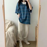 ストライプTシャツ 半袖 トップス | Sibra | 詳細画像10