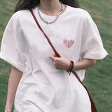 綿100％プリントTシャツ 韓国ファッション オフィスカジュアル | Sibra | 詳細画像5 