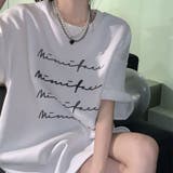 綿100%オーバーサイズプリントTシャツ 韓国ファッション オフィスカジュアル | Sibra | 詳細画像5