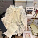 刺繍レースフーディー 夏服 韓国ファッション | Sibra | 詳細画像11
