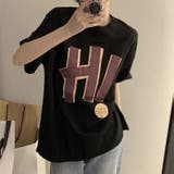 綿100%オーバーサイズロゴプリントT シャツ 韓国ファッション | Sibra | 詳細画像16