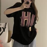 綿100%オーバーサイズロゴプリントT シャツ 韓国ファッション | Sibra | 詳細画像11