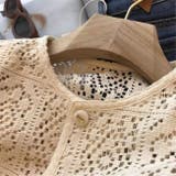 刺繍レースカーディガン 韓国ファッション オフィスカジュアル | Sibra | 詳細画像15