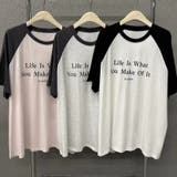 綿100%配色半袖Tシャツ 夏服 トップス | Sibra | 詳細画像6