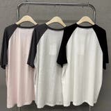 綿100%配色半袖Tシャツ 夏服 トップス | Sibra | 詳細画像8