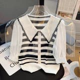 ストライプボリューム袖ブラウス セクシー 夏服 | Sibra | 詳細画像14