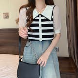 ストライプボリューム袖ブラウス セクシー 夏服 | Sibra | 詳細画像15