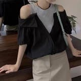 ドッキングシャツ 夏服 セクシー | Sibra | 詳細画像18