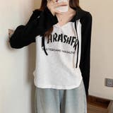 配色ニットパーカー 韓国ファッション 10代 | Sibra | 詳細画像18 
