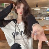 配色ニットパーカー 韓国ファッション 10代 | Sibra | 詳細画像8 