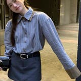 配色ダブルラペルシャツ 秋 冬 | Sibra | 詳細画像13