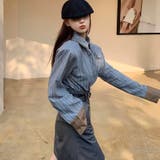 配色ダブルラペルシャツ 秋 冬 | Sibra | 詳細画像3