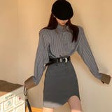 配色ダブルラペルシャツ 秋 冬 | Sibra | 詳細画像7