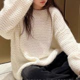 ホワイト | オーバーサイズセーター 韓国ファッション 秋 | Sibra
