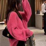 ピンク | オーバーサイズセーター 韓国ファッション 秋 | Sibra