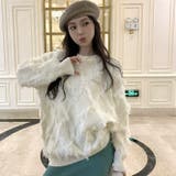 フリンジニットトップス 大人 カジュアル | Sibra | 詳細画像11