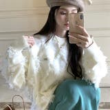 フリンジニットトップス 大人 カジュアル | Sibra | 詳細画像12