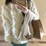 フリンジニットトップス 大人 カジュアル | Sibra | 詳細画像2