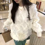 フリンジニットトップス 大人 カジュアル | Sibra | 詳細画像4