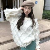 フリンジニットトップス 大人 カジュアル | Sibra | 詳細画像8