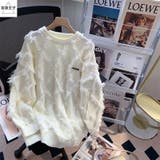 フリンジニットトップス 大人 カジュアル | Sibra | 詳細画像9