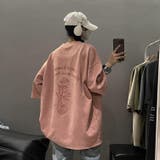 ピンク | プリントTシャツ 体型カバー 夏服 | Sibra