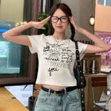 プリントロゴ 半袖Tシャツ 韓国風 | Sibra | 詳細画像15