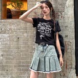 プリントロゴ 半袖Tシャツ 韓国風 | Sibra | 詳細画像17