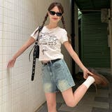 プリントロゴ 半袖Tシャツ 韓国風 | Sibra | 詳細画像18