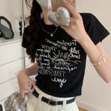 プリントロゴ 半袖Tシャツ 韓国風 | Sibra | 詳細画像25