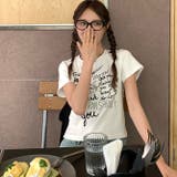 プリントロゴ 半袖Tシャツ 韓国風 | Sibra | 詳細画像6