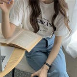 ロゴプリントTシャツ オーバーサイズ 韓国ファッション | Sibra | 詳細画像3 