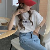 ロゴプリントTシャツ オーバーサイズ 韓国ファッション | Sibra | 詳細画像4 