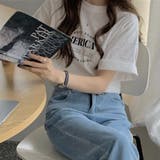 ロゴプリントTシャツ オーバーサイズ 韓国ファッション | Sibra | 詳細画像6 