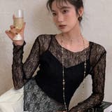 ブラック | 一気にきれいめな雰囲気に。シェアートップス 韓国ファッション 透け | Sibra