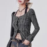 セットアップ ダメージ長袖シャツ 体型カバー | Sibra | 詳細画像3