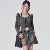 セットアップ ダメージ長袖シャツ 体型カバー | Sibra | 詳細画像4