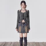 セットアップ ダメージ長袖シャツ 体型カバー | Sibra | 詳細画像8