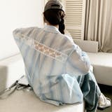 レース切り替えシャツ 体型カバー 夏服 | Sibra | 詳細画像1