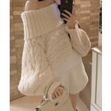 オフショルニットトップス シャギーニット クリスマス | Sibra | 詳細画像8