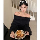 オフショルニットトップス シャギーニット クリスマス | Sibra | 詳細画像14