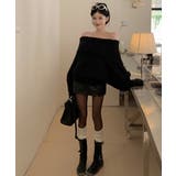 オフショルニットトップス シャギーニット クリスマス | Sibra | 詳細画像18