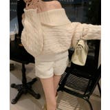 オフショルニットトップス シャギーニット クリスマス | Sibra | 詳細画像6