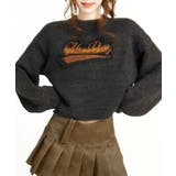 トレンディなロゴ刺繍入りニットセーター:洗練された秋冬スタイルにぴったりのアイテ… | Sibra | 詳細画像4